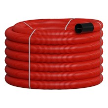 NR110 Двустенная труб.а ПНД гибкая, тип 450, SN12, с зондом, D110мм (20м) цвет красный Экопласт 801110-20