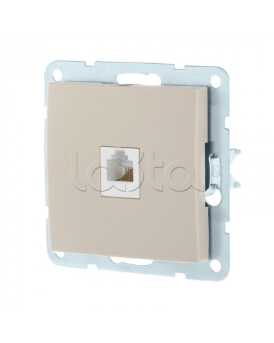 Розетка компьютерная RJ-45 кат. 5е с накладкой (бежевый) LK60 Экопласт (866101-1) в Нижнем Новгороде Розетки компьютерные и телефонные Pintop.ru