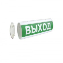 Оповещатель табло полусферическое двустороннее световое c резервным источником питания Электротехника и Автоматика ЛЮКС-220-Р Д "Зона безопасности МГН"