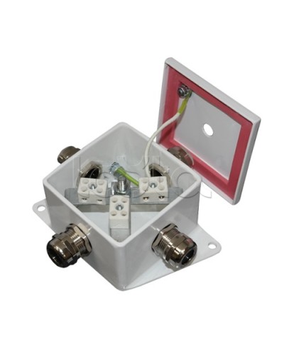 Коробка монтажная огнестойкая Гефест КМ-О (6к*6,0)-IP66, три ввода 80х80х68 в Нижнем Новгороде Распределительные коробки Pintop.ru