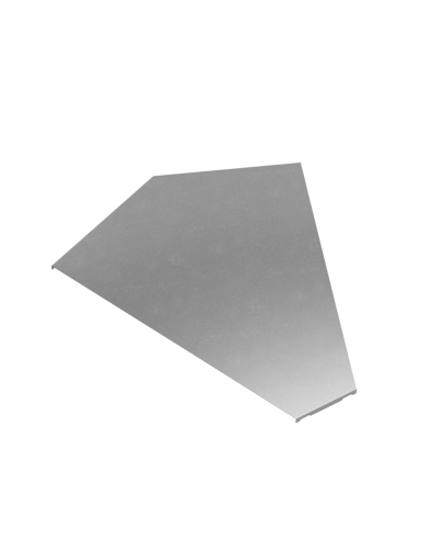 Крышка горизонтального угла 45 гр. 600 мм ПЛЮС КМ-Профиль (KGLplus45-600) в Нижнем Новгороде Аксессуары для лотков Pintop.ru