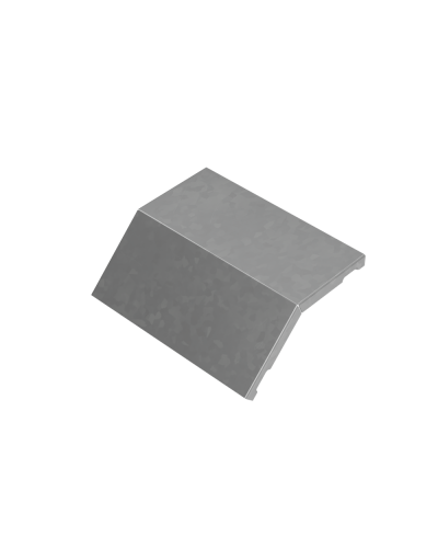 Крышка внешнего вертикального угла 45 гр. 200 мм ПЛЮС HD КМ-Профиль (KVLplus45-200 HD) в Нижнем Новгороде Аксессуары для лотков Pintop.ru