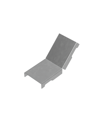 Крышка внутреннего вертикального угла 45 гр. 50 мм ПЛЮС INOX304 КМ-Профиль (KNLplus45-50 INOX304) в Нижнем Новгороде Аксессуары для лотков Pintop.ru
