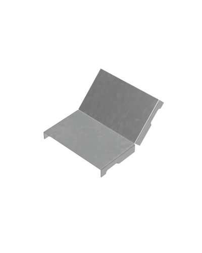 Крышка внутреннего вертикального угла 45 гр. 100 мм ПЛЮС INOX304 КМ-Профиль (KNLplus45-100 INOX304) в Нижнем Новгороде Аксессуары для лотков Pintop.ru