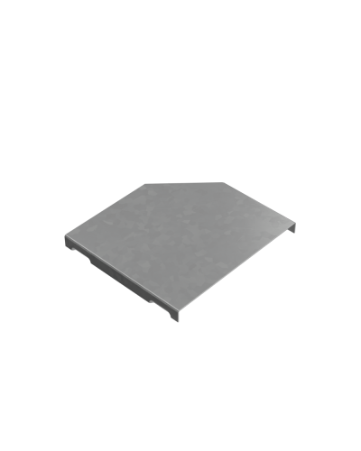 Крышка переходника левого 100-150 мм ПЛЮС HD85 КМ-профиль (KPDplus100-150-L HD85) в Нижнем Новгороде Аксессуары для лотков Pintop.ru