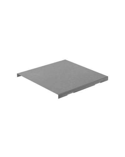 Крышка на угол внешний вертикальный 50х400 мм с разворотом трассы на 180 гр. ПЛЮС INOX304 КМ-Профиль (KVLTDplus90-50-400 INOX304) в Нижнем Новгороде Аксессуары для лотков Pintop.ru