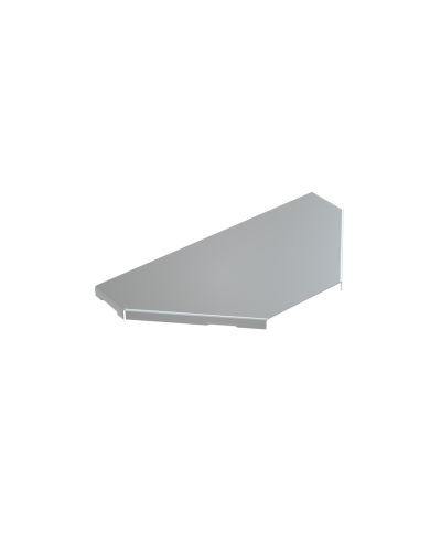 Крышка ответвителя 400 мм КМ-Профиль (KTU400) в Нижнем Новгороде Аксессуары для лотков Pintop.ru