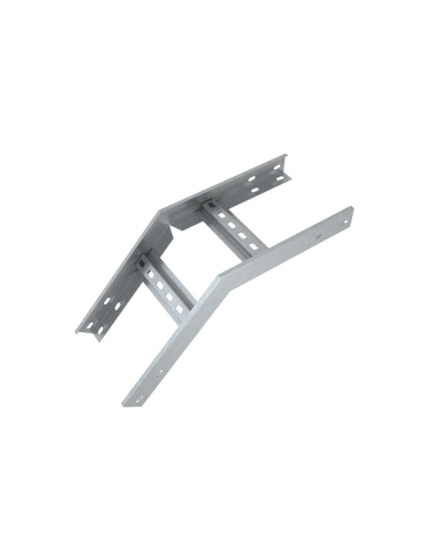 Угол лестничный вертикальный внешний 45 гр. 100х300х1,5 мм Быстрый монтаж HD85 КМ-профиль (LVLS45-100-300-1.5 HD85) в Нижнем Новгороде Аксессуары для лотков Pintop.ru