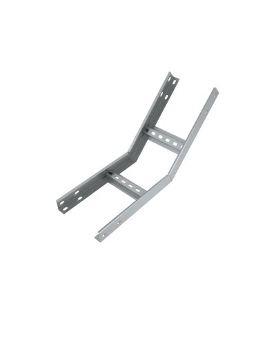 Угол лестничный вертикальный внутренний 45 гр. 80х500х1,2 мм Быстрый монтаж HD85 КМ-профиль (LNLS45-80-500-1.2 HD85) в Нижнем Новгороде Аксессуары для лотков Pintop.ru