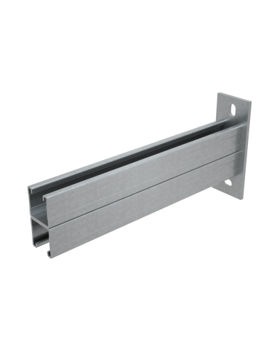 Страт-консоль двойная усиленная 41х41 L200 s:2,5 мм HD85 КМ-профиль (2KSSU41-200 HD85) в Нижнем Новгороде Аксессуары для лотков Pintop.ru