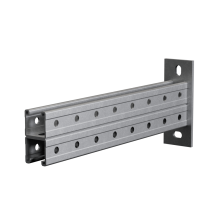 Страт-консоль двойная усиленная 41х41 L200 s:2,5 мм (тройная перфорация) HD85 КМ-профиль (2KSSU41-200 3P HD85)