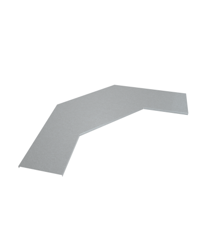 Крышка лестничного горизонтального угла 90 гр. 400 мм INOX304 КМ-Профиль (KLGL90-400 INOX304) в Нижнем Новгороде Аксессуары для лотков Pintop.ru