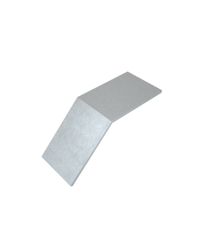 Крышка лестничного вертикального внешнего угла 45 гр. 800 мм HD85 КМ-профиль (KLVL45-800 HD85) в Нижнем Новгороде Аксессуары для лотков Pintop.ru