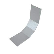 Крышка лестничного вертикального внутреннего угла 90 гр. 800 мм HD85 КМ-профиль (KLNL90-800 HD85)