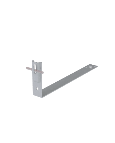 Черепичный держатель зажимной на обрешётку для прутка Ø 5-8 мм L430 мм H100 мм TD КМ-Профиль (CDZO-L430-D5-8 TD) в Нижнем Новгороде Держатели, клипсы, скобы Pintop.ru