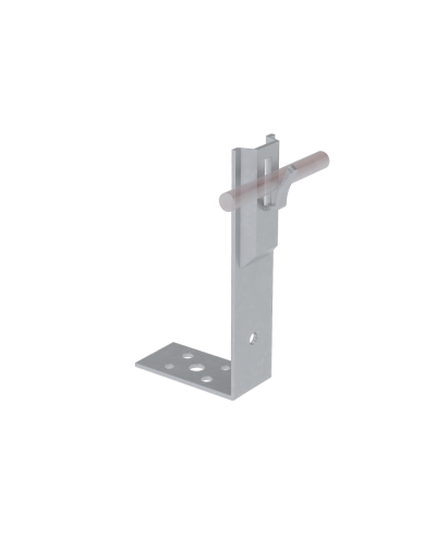 Угловой держатель зажимной для прутка Ø 5-8 мм H80 мм КМ-Профиль (UDZ-H80-D5-8) в Нижнем Новгороде Монтажные материалы Pintop.ru