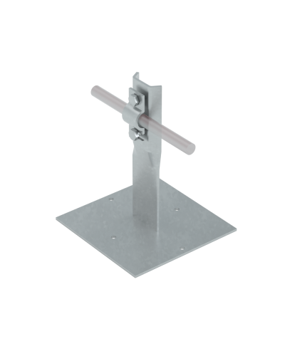 Приклееваемый держатель болтовой для прутка Ø 5-10 мм H90 мм КМ-Профиль (PDB-H90-D5-10) в Нижнем Новгороде Монтажные материалы Pintop.ru