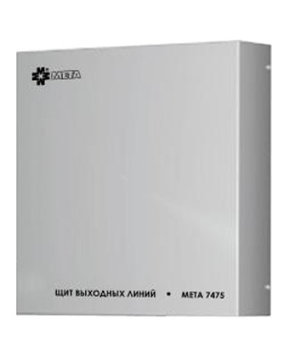 Щит выходных линий с грозозащитой на 12 линий МЕТА 7480 в Нижнем Новгороде Система оповещения и трансляции Мета Pintop.ru