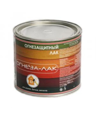 Лак огнезащитный акриловый Огнеза «ОГНЕЗА-ЛАК-ОД» для древесины и материалов изнеё, глянцевый, бесцветный, ведро 2,4л.(1,8 кг.) в Нижнем Новгороде Огнезащитные краски Pintop.ru