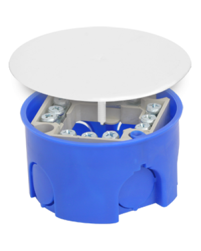 Коробка распаячная, для подштукатурного монтажа, с клеммником и крышкой, 73x42 (160шт/уп) ПожТехКабель 010-019 в Нижнем Новгороде Распределительные коробки Pintop.ru