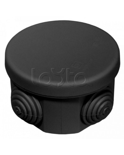 Коробка распределительная для о/п безгалогенная (HF) черная 65х40 (200шт/кор) Промрукав (40-0100-9005) в Нижнем Новгороде Распределительные коробки Pintop.ru