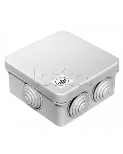 Коробка уравнивания потенциалов для открытой установки 80х80х40 (105шт/кор) Промрукав (40-0210-У) в Нижнем Новгороде Распределительные коробки Pintop.ru