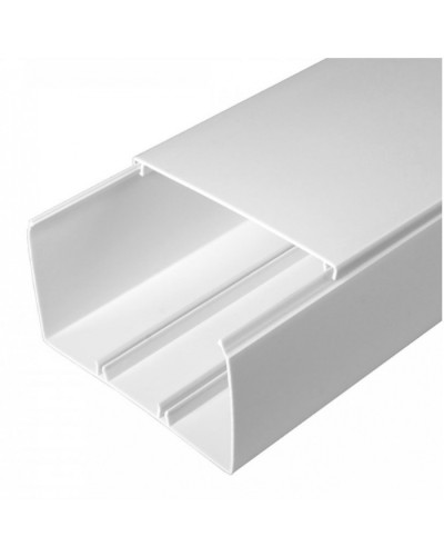 Кабель-канал белый 2-й замок в г/к 100х60 (16м/уп) Промрукав (PR.0610060) в Нижнем Новгороде Кабель-канал Pintop.ru