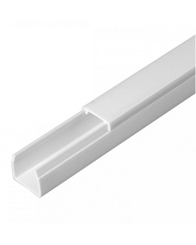 Кабель-канал белый 2-й замок в п/э 16х16 (120м/уп) Промрукав (PR.0616161) в Нижнем Новгороде Кабель-канал Pintop.ru