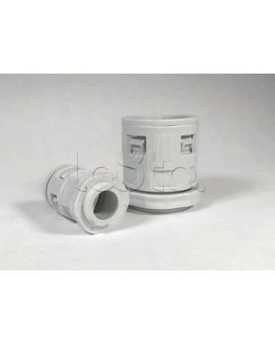 Муфта вводная для гофрированных труб серая ВМ-ГТ-16 Промрукав (PR08.3268) в Нижнем Новгороде Повороты, муфты, тройники Pintop.ru