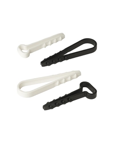 Дюбель-хомут для плоского кабеля 5-8 мм белый (10шт) Промрукав (PR08.6953) в Нижнем Новгороде Крепеж: Дюбели, шурупы, саморезы Pintop.ru