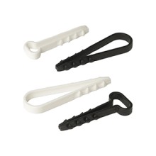 Дюбель-хомут для плоского кабеля 5-10 мм белый (10шт) Промрукав (PR08.6957)