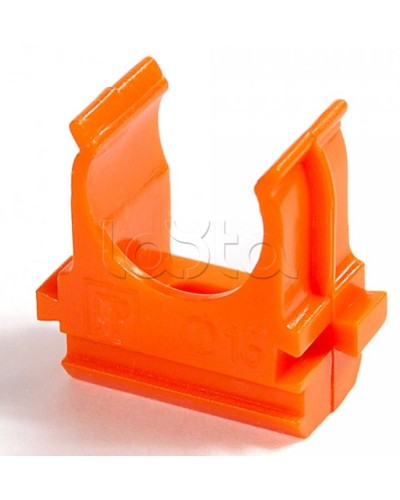 Крепёж-клипса для труб АБС-пластик оранжевая д25 в малой упаковке (10шт/500шт уп/кор) Промрукав (PR13.0068) в Нижнем Новгороде Держатели, клипсы, скобы Pintop.ru