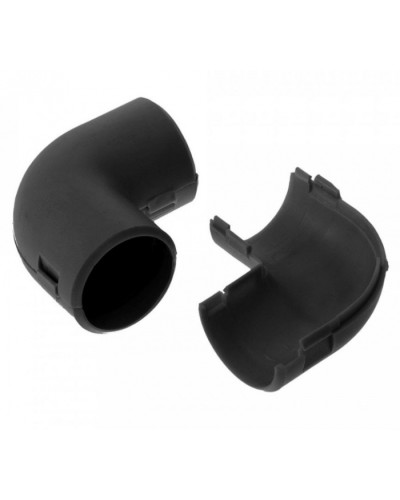 Соединитель угловой разборный черный д16 (100шт/1000шт уп/кор) Промрукав (PR13.0191) в Нижнем Новгороде Повороты, муфты, тройники Pintop.ru