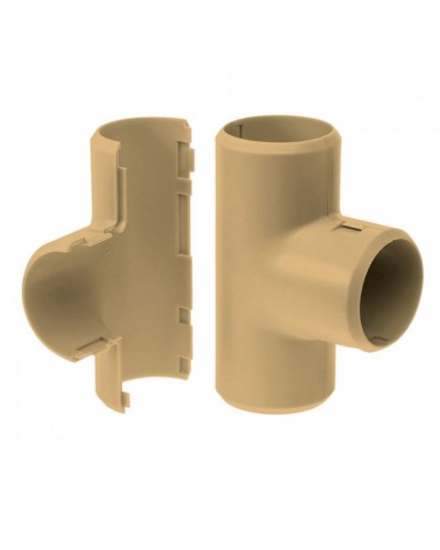 Тройник разборный сосна д16 (5шт/500 шт уп/кор) Промрукав (PR13.0251) в Нижнем Новгороде Повороты, муфты, тройники Pintop.ru