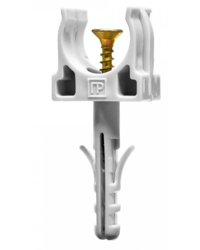 Крепеж-клипса с дюбелем и саморезом серая д16 в малой упаковке (10шт/900шт уп/кор) Промрукав (PR13.0307) в Нижнем Новгороде Крепеж: Дюбели, шурупы, саморезы Pintop.ru