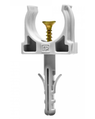 Крепеж-клипса с дюбелем и саморезом серая д20 в малой упаковке (10шт/900шт уп/кор) Промрукав (PR13.0308) в Нижнем Новгороде Крепеж: Дюбели, шурупы, саморезы Pintop.ru