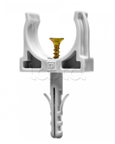 Крепеж-клипса с дюбелем и саморезом серая д25 в малой упаковке (10шт/450шт уп/кор) Промрукав (PR13.0309) в Нижнем Новгороде Крепеж: Дюбели, шурупы, саморезы Pintop.ru