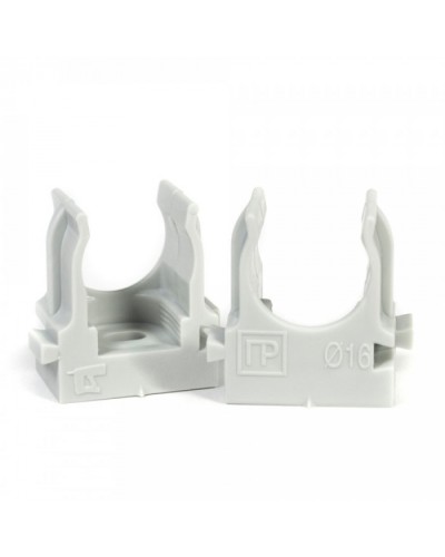 Крепеж-клипса для труб для монтажного пистолета серая в гофроящике d16 мм (1400шт/кор) Промрукав (PR13.0452) в Нижнем Новгороде Держатели, клипсы, скобы Pintop.ru