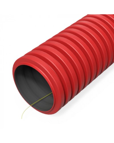 Труба гофр. двуст. ПНД гибкая тип 1250 (SN63) с/з красная d50 мм (100м/200м уп/пал) Промрукав (PR15.00977) в Нижнем Новгороде Труба гофрированная Pintop.ru