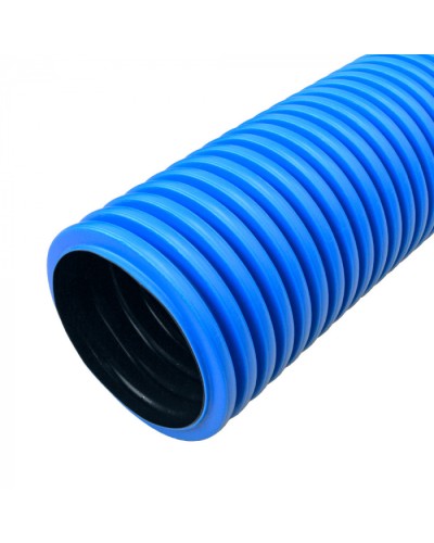 Труба гофр. двуст. ПНД жесткая тип 1250 (SN26) синяя d110 мм 5,7м (34,2м/уп) Промрукав (PR15.01052) в Нижнем Новгороде Труба гофрированная Pintop.ru
