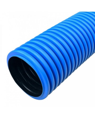 Труба гофрированная двустенная ПНД жесткая тип 750 (SN10) синяя д160 6м (24м/уп) Промрукав (PR15.0191) в Нижнем Новгороде Труба гофрированная Pintop.ru