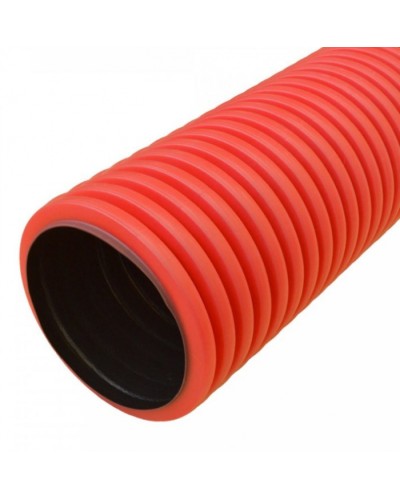 Труба гофрированная двустенная ПНД жесткая тип 450 (SN8) красная д160 5,7м (22,8м/уп) Промрукав (PR15.0212) в Нижнем Новгороде Труба гофрированная Pintop.ru