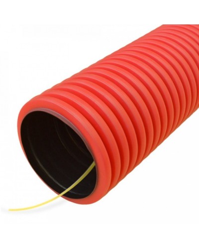 Труба гофрированная двустенная ПНД гибкая тип 450 (SN12) с/з красная д90 (20м/уп) Промрукав (PR15.0239) в Нижнем Новгороде Труба гофрированная Pintop.ru