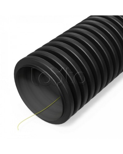 Труба гофр двустенная ПНД гибкая тип 450 (SN9) ст к ультраф с/з черная d125 мм (50м/уп) Промрукав (PR15.0326) в Нижнем Новгороде Труба гофрированная Pintop.ru