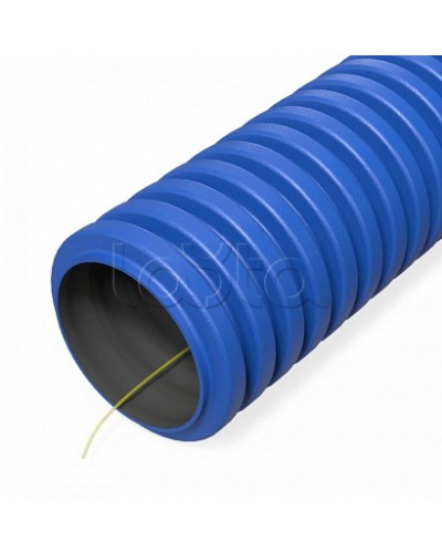 Труба гофрированная двустенная ПНД гибкая тип 750 (SN57) с/з синяя d32 мм (50м/уп) Промрукав (PR15.0263) в Нижнем Новгороде Труба гофрированная Pintop.ru