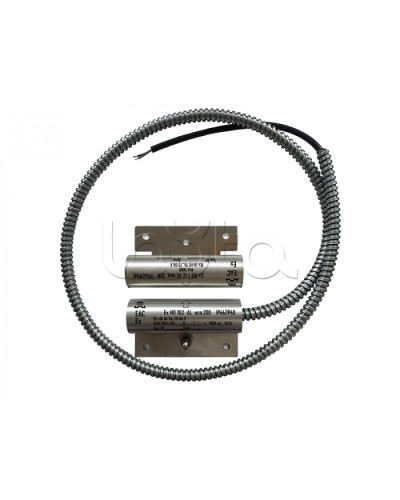 Извещатель охранный точечный магнитоконтактный взрывозащищённый Магнито-контакт Ех ИО102 Al исп.211 (торцевой), с постоянно присоединенным кабелем в металлорукаве (штатно кабель 2х0,75 - 1м), 1Ex d IIC T6 Gb АТФЕ.425119.171 в Нижнем Новгороде Извещатели охранн