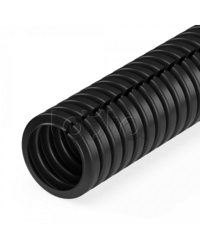 Труба гофрированная ПА негорючая (НГ) стойкая к ультрафиолету разрезная черная dвн 7 мм, dнар 10 мм (25м/уп) Промрукав (PR02.0323) в Нижнем Новгороде Труба гофрированная Pintop.ru
