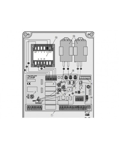 Блок управления для приводов распашных ворот Came 002ZA3P в Нижнем Новгороде Автоматизация ворот Pintop.ru