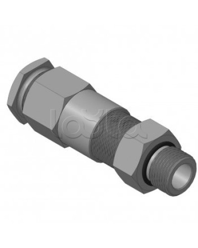 Кабельный ввод для бронированного кабеля с двойным уплотнением резьбой G1/2, внешним диаметром кабеля D=11-15 мм и проходным диаметром кабеля d=6-10 мм Спектрон КВБ-15/10-2У-М-G1/2 в Нижнем Новгороде Аксессуары для кабель-канала Pintop.ru