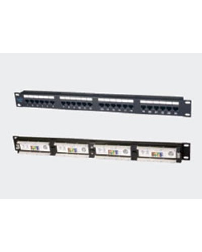Патч-панель 19, 1U, 24xRJ45 категория 5е Eurolan (27B-U5-24BL) в Нижнем Новгороде Патч панель Pintop.ru
